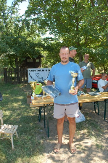 3. helyezett: Hajdú Ferenc 2860 gramm + legnagyobb hal díja