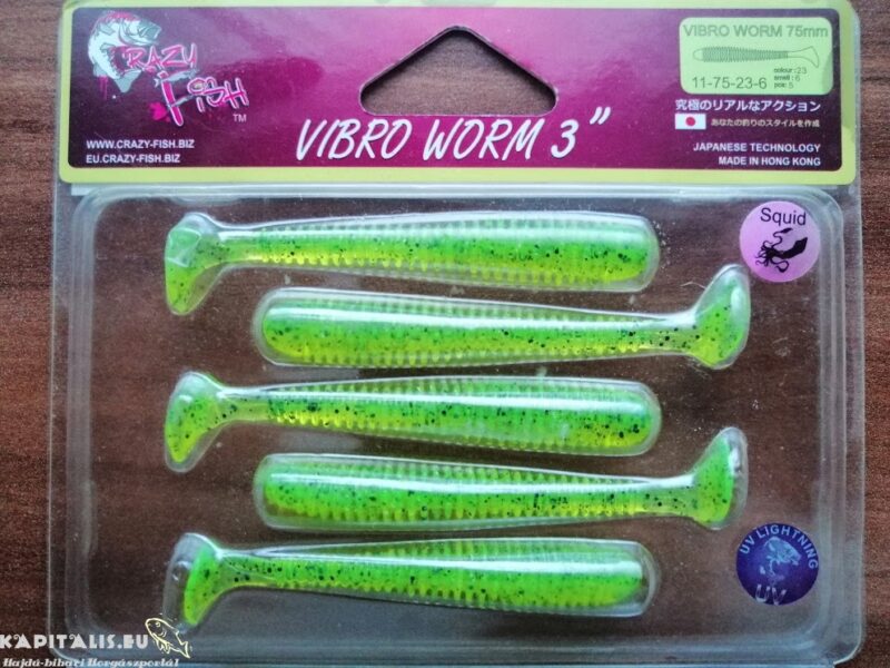 Crazy Fish Vibro Worm 75cm polipos szín 23