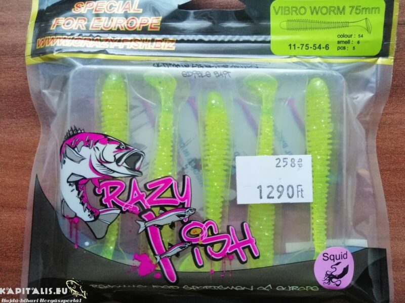 Crazy Fish Vibro Worm 75cm polipos szín 54