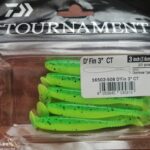 Daiwa Tournament D fin 3inch 76cm gumihal Chartreuse tiger