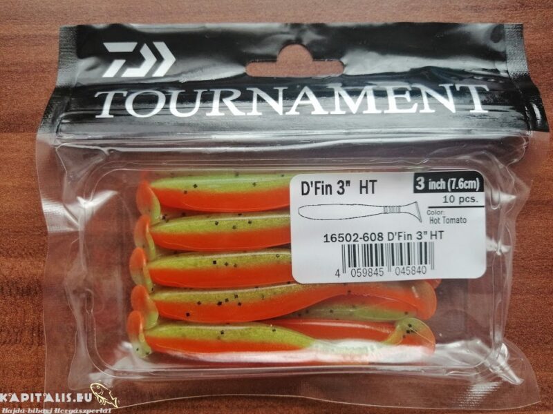 Daiwa Tournament D fin 3inch 76cm gumihal Hot Tomato