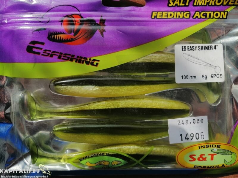 Esfishing Easy Shiner 100mm gumihal zöld zöld