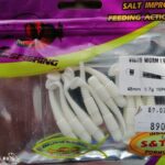 Esfishing Vibro Worm 48mm fehér