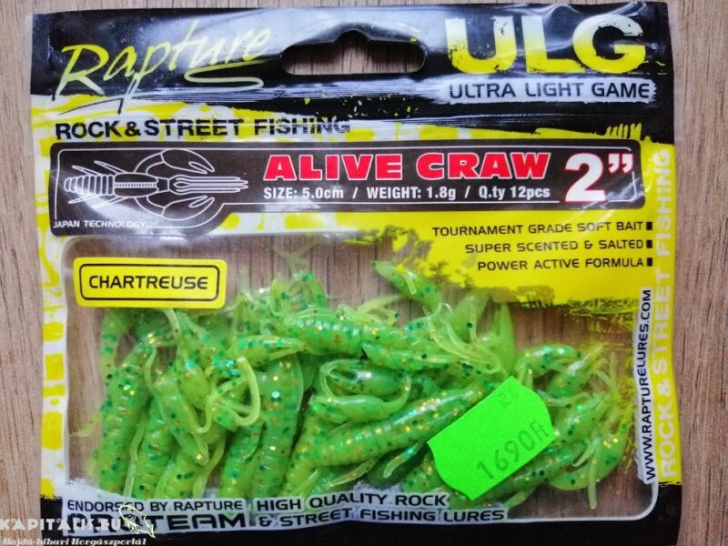 Rapture ULG Alive Craw 50mm Chartreuse