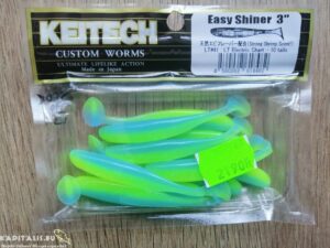 Keitech Easy Shiner 3 76mm gumihal LT Elektric Chart
