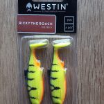 Westin Ricky the Roach Shadtail 7cm 6g Fire Perch 2pcs