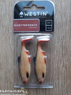 Westin Ricky the Roach Shadtail 7cm 6g Lively Rudd 2pcs