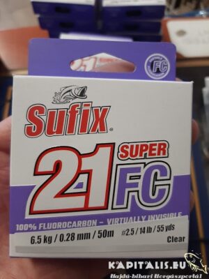 Sufix Super 21 Fluorocarbon elokezsinor 028mm 65kg