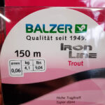 Balzer Iron Line Trout pink 004mm 150m rozsaszin fonott zsinor
