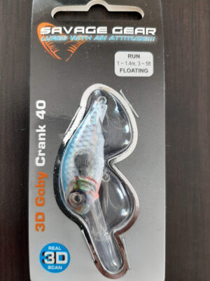 Savage Gear 3D Goby Crank 40 Blue Silver