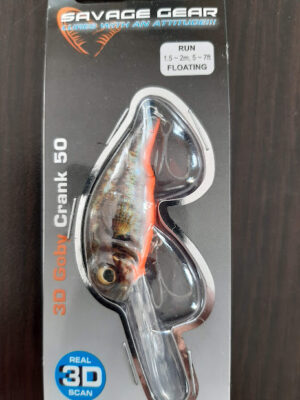 Savage Gear 3D Goby Crank 50 RED AND BLACK UV