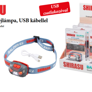 Balzer Shirasu tölthetős ledes fejlámpa (USB)