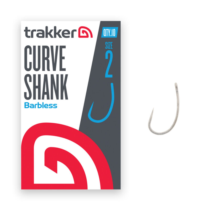 227102 Trakker Curve Shank Hook Barbless Size 2