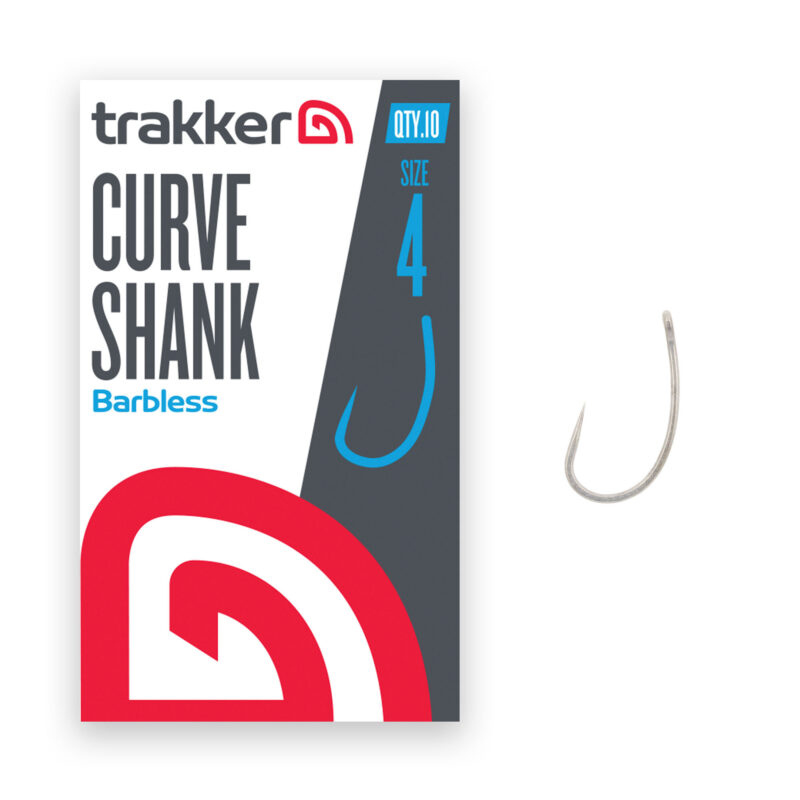 227103 Trakker Curve Shank Hook Barbless Size 4