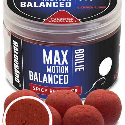 HALDORÁDÓ MAX MOTION Boilie Balanced 20 mm - Fűszeres Vörös Máj