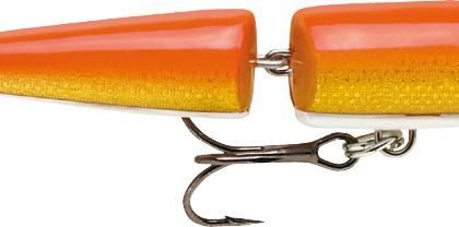 Rapala Jointed 7 Gold Fluorescent Red (J07GFR) wobbler